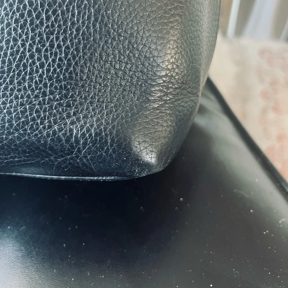 kate spade Black Pebbled Leather Hobo with Gold Hardware